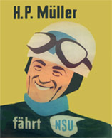 Rennplakat H.P. M�ller
